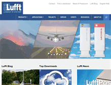 Tablet Screenshot of lufft.com